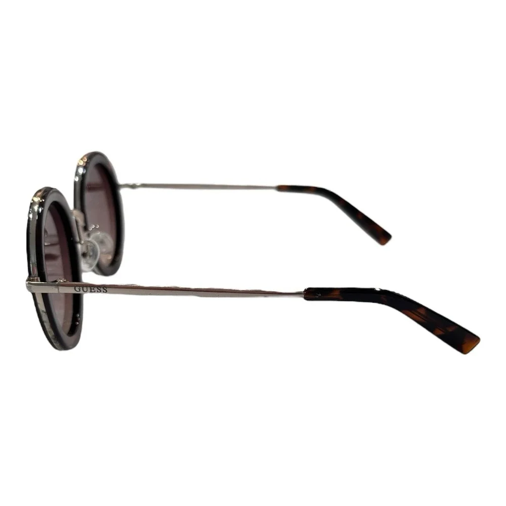 Guess Sunglasses Women Round Tortoise Gradient Lens Brown GF0330 Lennon‎ Look